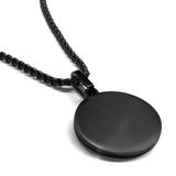 Stainless Steel Round Medallion Pendant