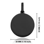 Stainless Steel Round Medallion Pendant