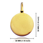 Stainless Steel Round Medallion Pendant