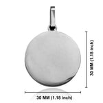 Stainless Steel Round Medallion Pendant