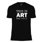 This is ART Men's Short Sleeve Graphic Tee - Comfort Zone Studios