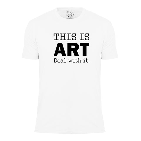 This is ART Men's Short Sleeve Graphic Tee - Comfort Zone Studios