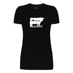 I &lt;3 Steak Women's Short Sleeve Graphic Tee - Comfort Zone Studios