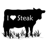 I &lt;3 Steak Women's Short Sleeve Graphic Tee - Comfort Zone Studios
