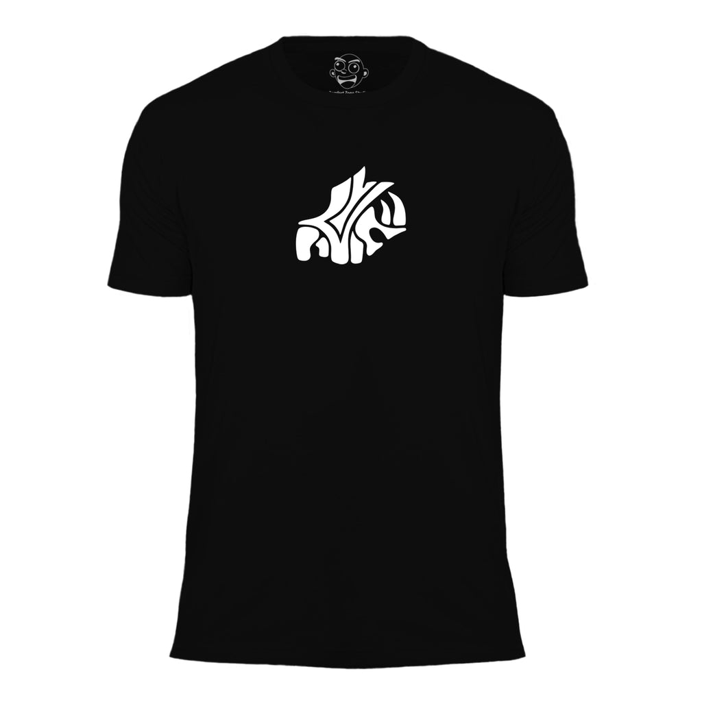 Rhino Graphic Print Tee Men's Short Sleeve Cotton T-Shirt