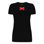 Red Bow Tie Women's Short Sleeve Graphic Tee - Comfort Zone Studios