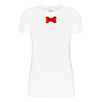 Red Bow Tie Women's Short Sleeve Graphic Tee - Comfort Zone Studios