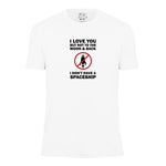 I Love You but Not to the Moon Men's Short Sleeve Graphic Tee - Comfort Zone Studios