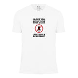 I Love You but Not to the Moon Men's Short Sleeve Graphic Tee - Comfort Zone Studios