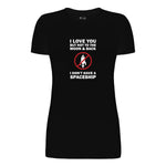 I Love You but Not to the Moon Women's Short Sleeve Graphic Tee - Comfort Zone Studios