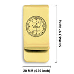 Stainless Steel Seal of Archangel Michael Classic Slim Money Clip