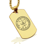 Stainless Steel Seal of Archangel Michael Dog Tag Pendant