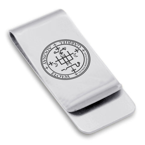 Stainless Steel Seal of Archangel Gabriel Classic Slim Money Clip