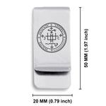 Stainless Steel Seal of Archangel Gabriel Classic Slim Money Clip