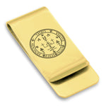 Stainless Steel Seal of Archangel Uriel Classic Slim Money Clip