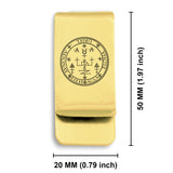 Stainless Steel Seal of Archangel Uriel Classic Slim Money Clip