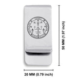 Stainless Steel Seal of Archangel Uriel Classic Slim Money Clip