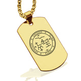 Stainless Steel Seal of Archangel Samael Dog Tag Pendant