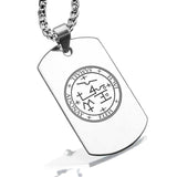 Stainless Steel Seal of Archangel Samael Dog Tag Pendant