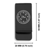 Stainless Steel Seal of Archangel Thavael Classic Slim Money Clip