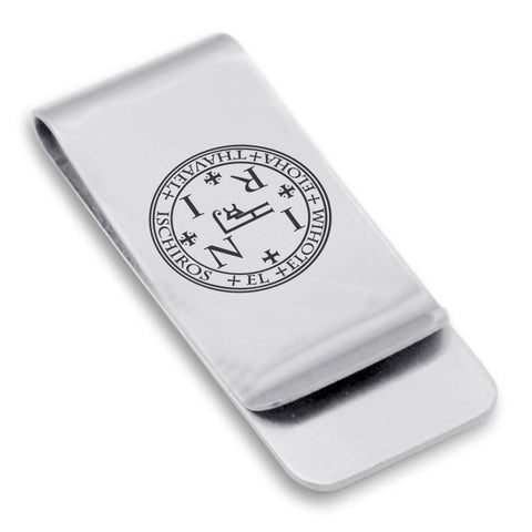 Stainless Steel Seal of Archangel Thavael Classic Slim Money Clip