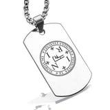 Stainless Steel Seal of Archangel Thavael Dog Tag Pendant