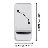Stainless Steel Aries (Ram) Astrology Constellations Classic Slim Money Clip