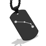 Stainless Steel Aries (Ram) Astrology Constellations Dog Tag Pendant - Comfort Zone Studios
