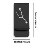 Stainless Steel Taurus (Bull) Astrology Constellations Classic Slim Money Clip
