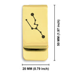 Stainless Steel Taurus (Bull) Astrology Constellations Classic Slim Money Clip