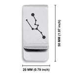 Stainless Steel Taurus (Bull) Astrology Constellations Classic Slim Money Clip