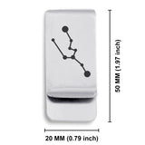 Stainless Steel Taurus (Bull) Astrology Constellations Classic Slim Money Clip