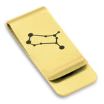 Stainless Steel Gemini (Twins) Astrology Constellations Classic Slim Money Clip