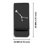 Stainless Steel Cancer (Crab) Astrology Constellations Classic Slim Money Clip