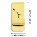Stainless Steel Cancer (Crab) Astrology Constellations Classic Slim Money Clip