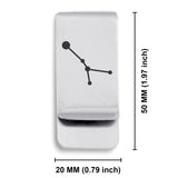 Stainless Steel Cancer (Crab) Astrology Constellations Classic Slim Money Clip