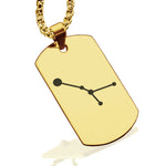Stainless Steel Cancer (Crab) Astrology Constellations Dog Tag Pendant - Comfort Zone Studios