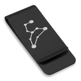 Stainless Steel Leo (Lion) Astrology Constellations Classic Slim Money Clip