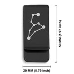 Stainless Steel Leo (Lion) Astrology Constellations Classic Slim Money Clip