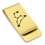 Stainless Steel Leo (Lion) Astrology Constellations Classic Slim Money Clip
