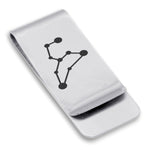 Stainless Steel Leo (Lion) Astrology Constellations Classic Slim Money Clip