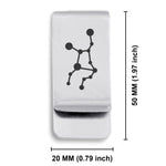 Stainless Steel Virgo (Maiden) Astrology Constellations Classic Slim Money Clip
