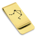Stainless Steel Libra (Scales) Astrology Constellations Classic Slim Money Clip