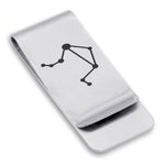 Stainless Steel Libra (Scales) Astrology Constellations Classic Slim Money Clip