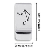 Stainless Steel Libra (Scales) Astrology Constellations Classic Slim Money Clip