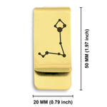 Stainless Steel Pisces (Two Fishes) Astrology Constellations Classic Slim Money Clip