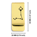 Stainless Steel Pisces (Two Fishes) Astrology Constellations Classic Slim Money Clip