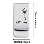 Stainless Steel Pisces (Two Fishes) Astrology Constellations Classic Slim Money Clip