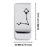 Stainless Steel Pisces (Two Fishes) Astrology Constellations Classic Slim Money Clip