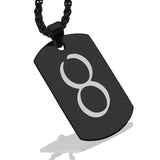 Stainless Steel Bismuth Alchemical Symbol Dog Tag Pendant - Comfort Zone Studios